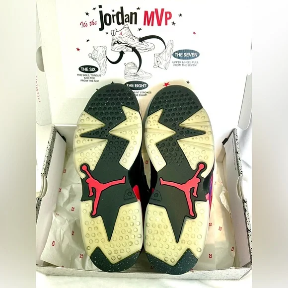 Men’s/Teen Jordan MVP, size 8.5, Black/Dark Concord Raptor - Picture 6 of 12